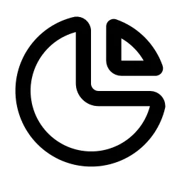 Chart Pie Line Icon