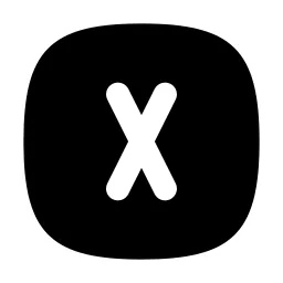 Square Rounded Letter X Icon