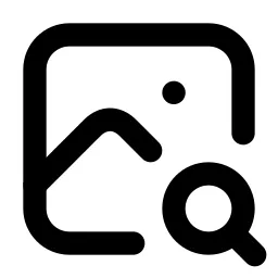 Photo Search Line Icon