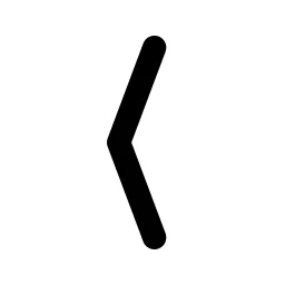 Chevron Compact Left Line Icon