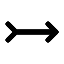 Arrow Right Tail Line Icon