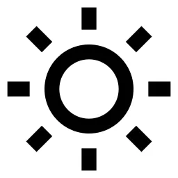 Sun Line Icon