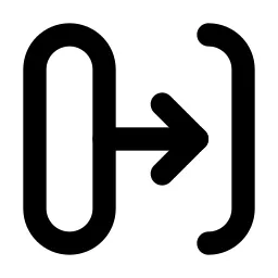 Transition Right Line Icon