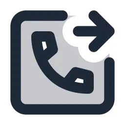 Phone Forward Box Duotone Icon