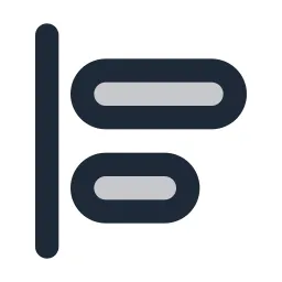 Align Left Duotone Icon