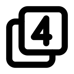 Box Multiple 4 Line Icon
