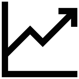 Arrow Up Graph Icon