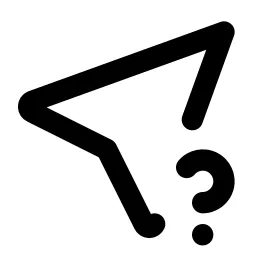 Location Question Line Icon