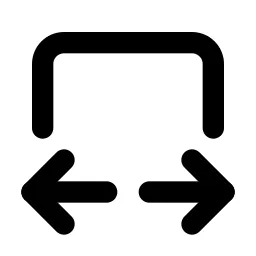 Arrow Autofit Width Line Icon