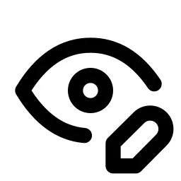 Eye Edit Line Icon