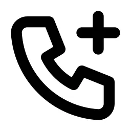 Phone Plus Line Icon