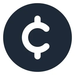 Cent Circle Solid Icon