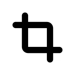 Crop Line Icon