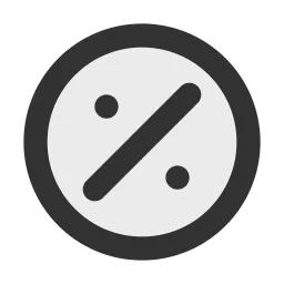 Percent Circle Duotone Icon