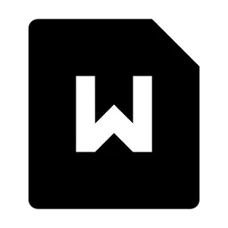 File Word Fill Icon