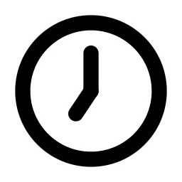 Clock Hour 7 Line Icon
