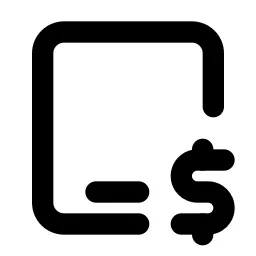 Device Ipad Dollar Line Icon