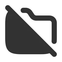 Folder Off Fill Icon