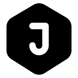 Hexagon Letter J Icon