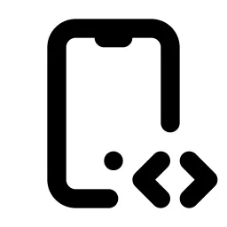 Device Mobile Code Line Icon