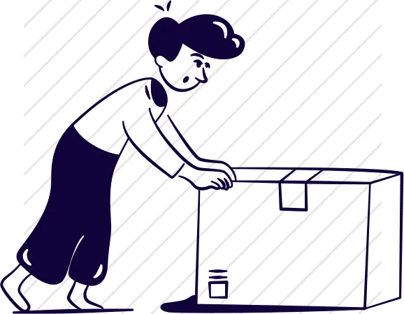Person with Box