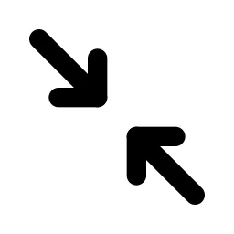Arrows Diagonal Minimize Line Icon