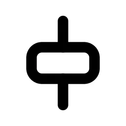 Layout Align Center Line Icon