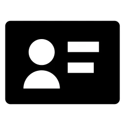 Id Card Fill Icon