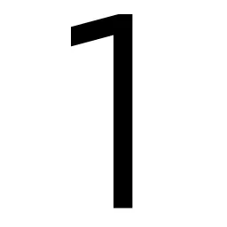 Number 1 Icon