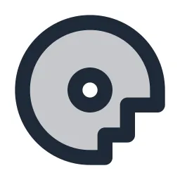 Compact Disk Broken Duotone Icon