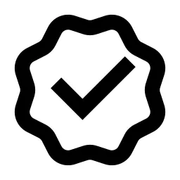 Verified Badge Line Icon