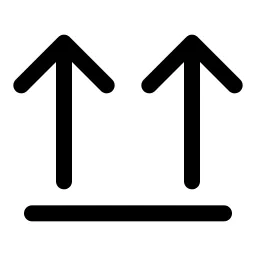 Arrows Up From Line Icon