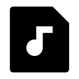 File Music Fill Icon