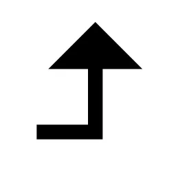 Corner Right Up Fill Icon