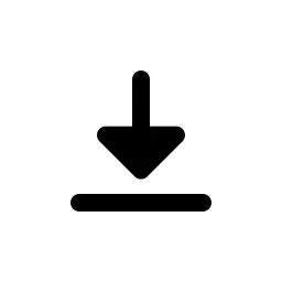 Arrow Down To Line Fill Icon