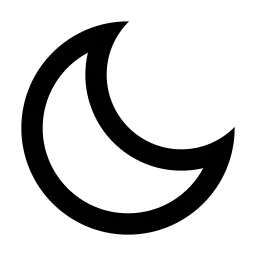 Moon Line Icon