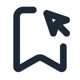 Bookmark Cursor Line Icon