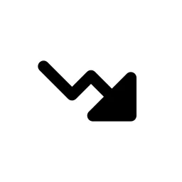 Arrow Trending Down Fill Icon