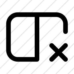 Column Wide Remove Icon