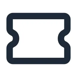 Ticket 2 Blank Line Icon
