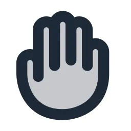 Hand Duotone Icon