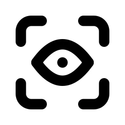 Scan Eye Line Icon