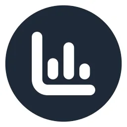Chart Bar Circle Solid Icon