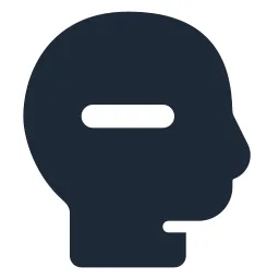 Head Minus Solid Icon