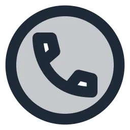 Phone Circle Duotone Icon