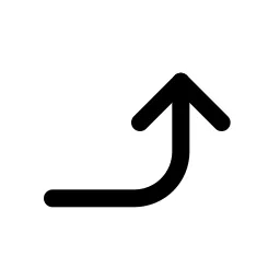 Long Arrow Right Up Icon