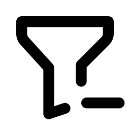 Filter Minus Line Icon