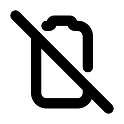 Battery Vertical Off Line Icon