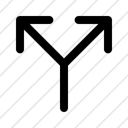 Arrow Split Direction Split Icon