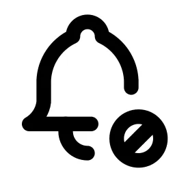 Bell Cancel Line Icon